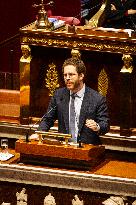 Start Of Examination Of The New Finance Bill At The National Assembly, In Paris