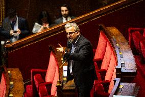 Start Of Examination Of The New Finance Bill At The National Assembly, In Paris