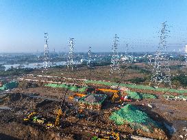 Canal New Port Construction in Huai'an