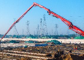 Canal New Port Construction in Huai'an