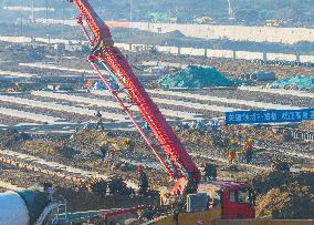 Canal New Port Construction in Huai'an