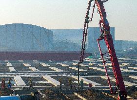 Canal New Port Construction in Huai'an