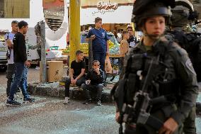 Settlers Storm The Old City Of Hebron - West Bank