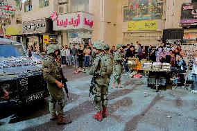 Settlers Storm The Old City Of Hebron - West Bank