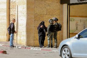 Settlers Storm The Old City Of Hebron - West Bank