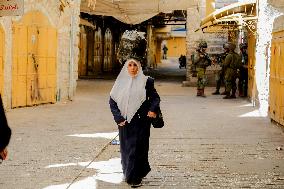 Settlers Storm The Old City Of Hebron - West Bank