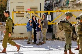 Settlers Storm The Old City Of Hebron - West Bank