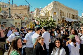 Settlers Storm The Old City Of Hebron - West Bank