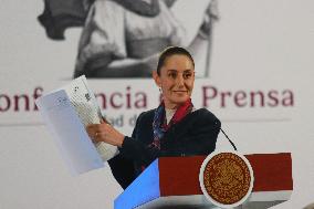 President Sheinbaum Holds A Press Briefing - Mexico