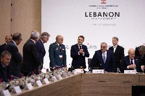 International Press Conference In Support Of Lebanon - Paris