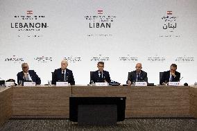 International Press Conference In Support Of Lebanon - Paris