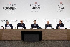 International Press Conference In Support Of Lebanon - Paris