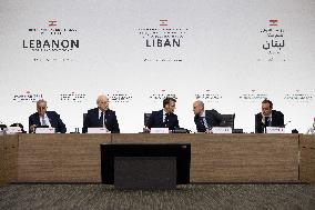 International Press Conference In Support Of Lebanon - Paris