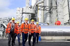 King Willem-Alexander At New Asphalt Plant Opening - Nijkerk