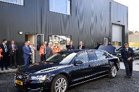 King Willem-Alexander At New Asphalt Plant Opening - Nijkerk