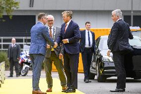 King Willem-Alexander At New Asphalt Plant Opening - Nijkerk