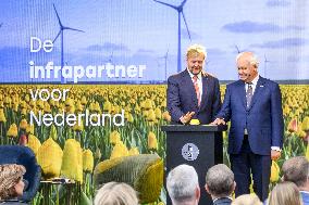 King Willem-Alexander At New Asphalt Plant Opening - Nijkerk