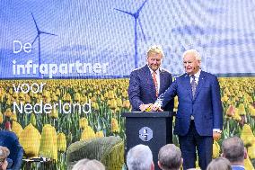 King Willem-Alexander At New Asphalt Plant Opening - Nijkerk