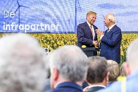 King Willem-Alexander At New Asphalt Plant Opening - Nijkerk