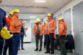 King Willem-Alexander At New Asphalt Plant Opening - Nijkerk