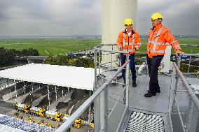 King Willem-Alexander At New Asphalt Plant Opening - Nijkerk