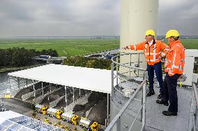 King Willem-Alexander At New Asphalt Plant Opening - Nijkerk