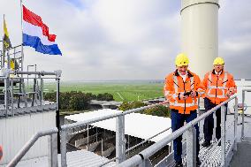 King Willem-Alexander At New Asphalt Plant Opening - Nijkerk