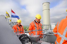 King Willem-Alexander At New Asphalt Plant Opening - Nijkerk