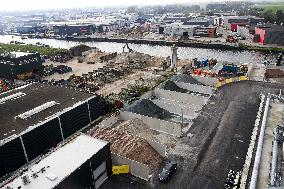 King Willem-Alexander At New Asphalt Plant Opening - Nijkerk