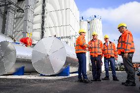 King Willem-Alexander At New Asphalt Plant Opening - Nijkerk