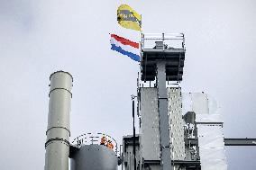 King Willem-Alexander At New Asphalt Plant Opening - Nijkerk