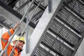 King Willem-Alexander At New Asphalt Plant Opening - Nijkerk