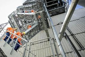 King Willem-Alexander At New Asphalt Plant Opening - Nijkerk