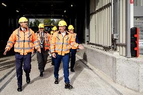 King Willem-Alexander At New Asphalt Plant Opening - Nijkerk