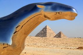 International Art Exhibition At Giza Pyramids - Egypt