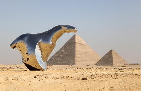 International Art Exhibition At Giza Pyramids - Egypt