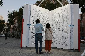 Urban Dictionary: Artistic Installation Of A Giant Book In The City