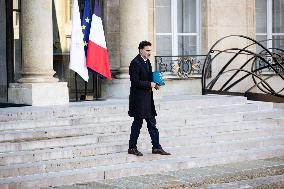 Council Of Ministers Of The French Government At The Elysée Palace, In Paris