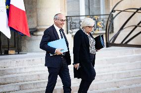 Council Of Ministers Of The French Government At The Elysée Palace, In Paris