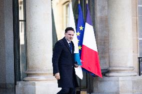 Council Of Ministers Of The French Government At The Elysée Palace, In Paris