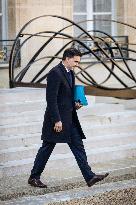 Council Of Ministers Of The French Government At The Elysée Palace, In Paris