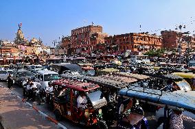 Traffic Jam Amid Diwali Festival Preparation In Jaipur