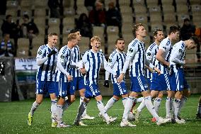 Conference League football match HJK vs Dinamo Minsk