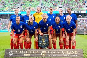 CALCIO - Amichevole - USA Women vs Iceland Women