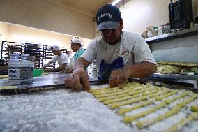 Day Of The Dead Bread Production For Day Of The Dead Celebrations