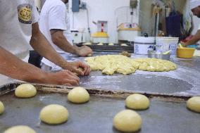 Day Of The Dead Bread Production For Day Of The Dead Celebrations