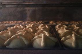 Day Of The Dead Bread Production For Day Of The Dead Celebrations