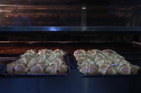 Day Of The Dead Bread Production For Day Of The Dead Celebrations