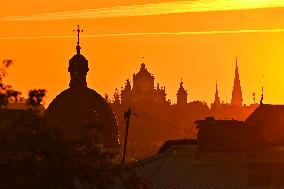 Sunset in Lviv