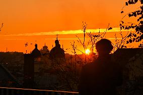 Sunset in Lviv